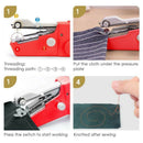 Portable Household Mini Hand Sewing Machine Quick Stitch Sew Needlework Cor
