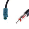1Pc Car Aerial Radio Antenna Adapter Cable Wire Harness Plug CD antenna end li!E