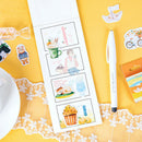 46pcs Colorful Life DIY Diary Album Stickers Paper Labels Gifts Packaging  OZ
