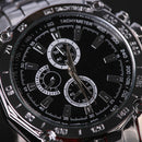 Men's Luxury Casual Watch Sport Quartz Analog Wrist Watches Stainless Steel.*