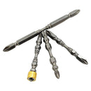 4Pcs Hardness Magnetic 65Mm 110Mm Cross Head Screwdriver Bit Double Head El