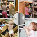 Security Baby Refrigerator Window Door Lock with Key For Child Proof Safety Y8Y4