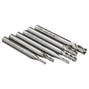 6 pcs 4 Flute Milling Cutters HSS Milling Cutter Engraving Tools 2-6mm Y5F4