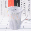 Large Ceramic Coffee Mugs Large Handle for Men Women  D118  gray