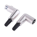 1 Pair XLR 3 Pin Female Male Microphone Solder Audio Adapter 90 Degree