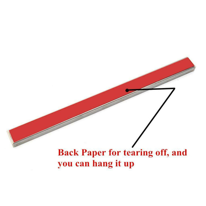Self-Adhesive Magnetic  Bar - Wall Mounted  Holder - Wooden  Rack