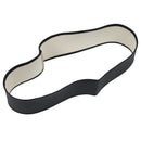 Faux Leather DIY Car Steering Wheel Cover With Needles and Thread (Black) Z7U7