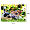 5D DIY Full Round Diamond Painting Dog Cross Stitch Embroidery Mosaic Kit