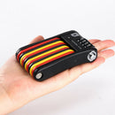 Ulac 4 Digit Combination Password Bicycle Lock Folding Bike Lock Steel Lock F4X8