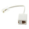 Male to Female 4 Pin RJ11 Plug Telephone Adapter Cable E3W3