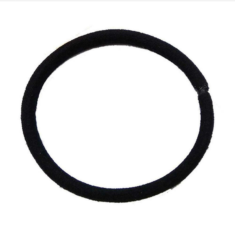 120pcs Elastic Rubber Band Black Women Hair Rope Ties Kids Ponytail Holder
