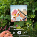 Favorite Song Personalised Any Song Plaque Any Photo Wide 8"x10" Height