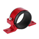 Red External Fuel Pump Filter Mounting Bracket Holder For Walbro Sytec & Bosch