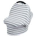 Baby Car Seat Nursing Covers Breastfeeding Cover Carseat  Ash White Stripe