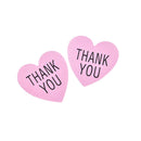 Pink Heart-shaped For Thank You Packaging Sealed Stickers Stickers for WeddingC8