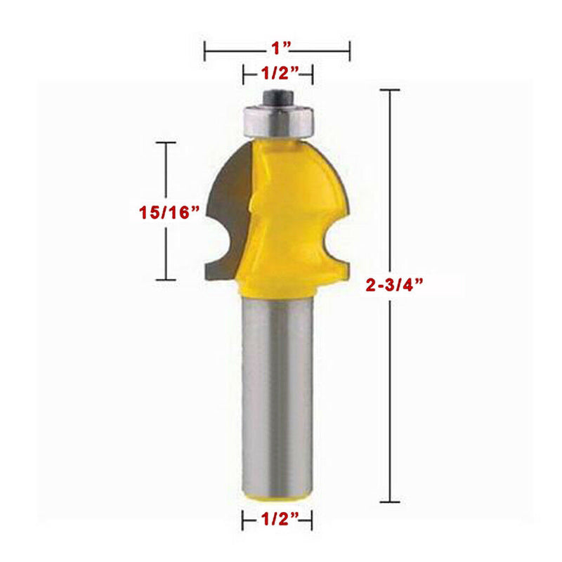 1/2'' Shank Router Bit Carbide Tipped Wood Cutting Molding Milling Tools