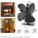 4 Blade for Heat Powered Wood Stove Fan Wood Log Burner Fireplace Friendly Fan..