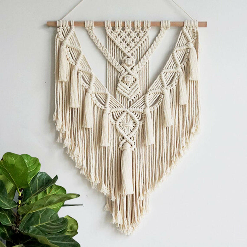 Woven Macrame Handmade Bohemian Tapestry Mobile Wall Hanging Decor Art Craft