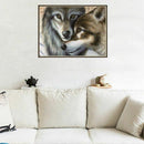 Full round diamond 5D DIY diamond embroidery wolf couple diamond painting C