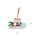 2020 Christmas Personalized Survived Family Masked DIY Blessing Pendants A