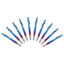 10Pcs Nano Blue Coat Flat Nose End Mill CNC Router Bits, 1/8 Inch Shank Spi
