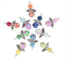 10Pcs Mixed Polymer Clay Dancing Angel Wings Charms Pendant DIY Jewelry FindinOZ
