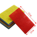10Pcs Scouring pads cleaning cloth dish towel colorful home scour scrub- OZ