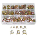 160pcs 6-17mm Spring Clips Vacuum Hose Fuel Line Water Pipe Air Tube Clamps