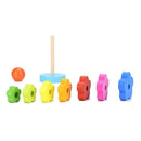 Kids Baby Wooden Toys Stacking Ring Tower Blocks Learning Educational Toys