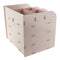 Desktop Organizer Office Storage Rack Wood Display Shelf Display Pink