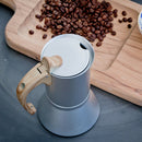 Espresso Coffee Pot Maker Percolator 150ml 3 Cups Aluminum Coffee Maker