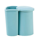 Blue Magnetic Bathroom Set Suction Cup Toothbrush Holder with Wash Cup HangiL2B6
