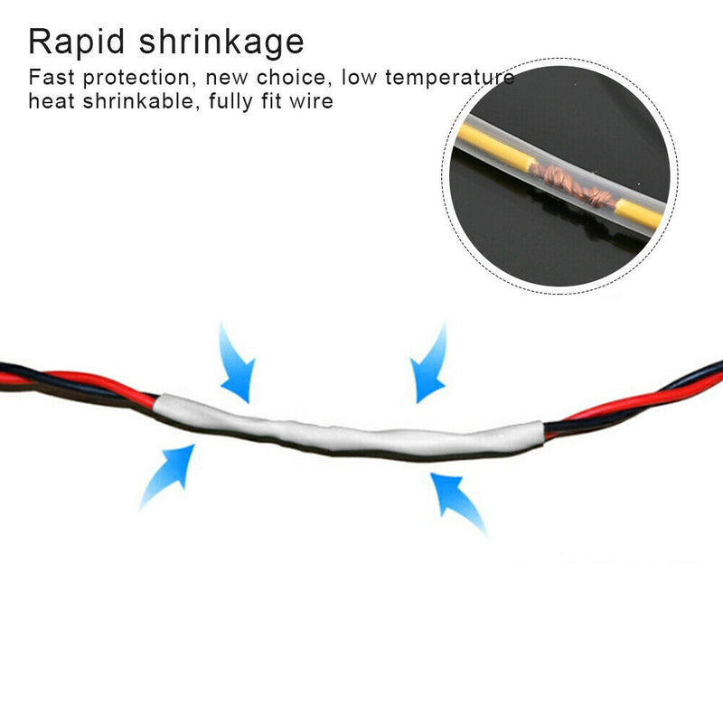 275pcs 2:1 Clear Heat Shrink Tube Electrical Wrap Wire Sleeve Tubing Set