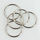Key Rings Bulk (44mm),Round Nickel Plated Split Chain Ring Connector Keychain