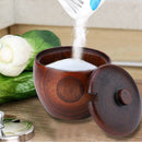 Solid Wood Spice Jar Sugar Bowl Salt Pepper Seasoning Box Japanese Style wi