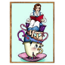 5D DIY Full Drill Diamond Painting Cups Girl Stitch Embroidery Mosaic Kit