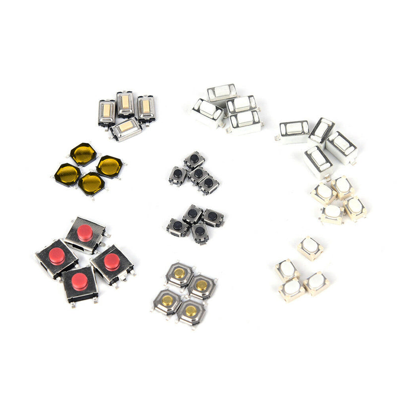 250 Pcs 10 Models Tactile Button Switch Micro Button Switches Remote Contro3 Gw