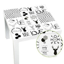 1X(Table Tops Wall Art Furniture Removable Self-Adhesive Waterproof Wall St