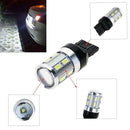 2pcs T20 5W LED White Chip 12SMD Auto Brake Lights Reversing Lamp Bulb