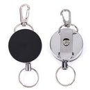 Resilience steel wire rope elastic keychain sporty retractable alarm keychain FT