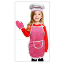 4x Kitchen Pretend Play Toys & Apron Gloves Hat Hot Pad for Children Girl Gift