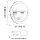 Selfie Light Ring, 2 Pack Led Circle Clip On Cell Phone Laptop Camera Led L