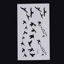 10 Sheets Flying Birds Temporary Tattoo Stickers Waterproof Body Art Decor