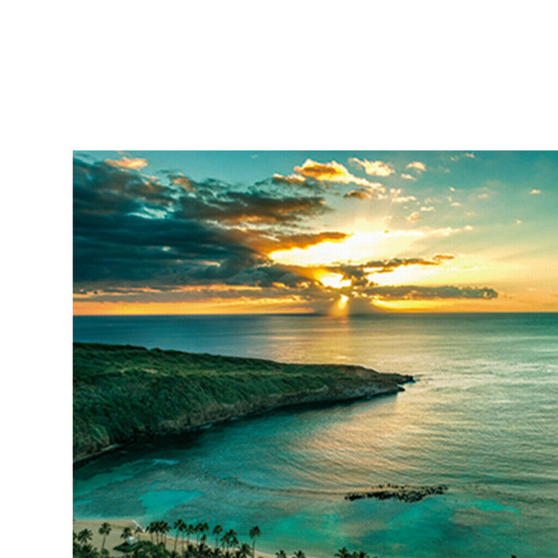 Aquarium Background Sunset Poster   Tank Wallpaper Ornament 122x46cm