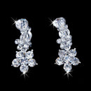 Elegant Luxurious Diamante Rhinestone Necklace Earring Crown Set  Wedding