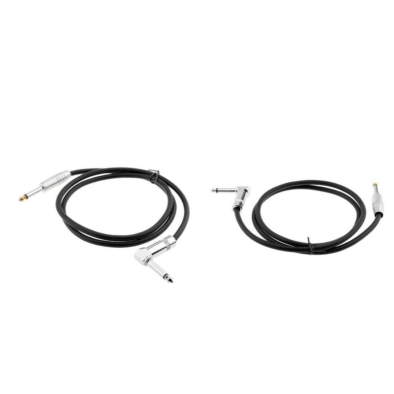 2pcs Stereo 6.35mm to 6.35mm 1/4" Jack Camera Headphone Audio Cable