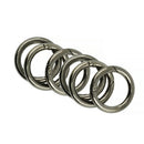 12Pcs 28mm Alloy Spring Gate O-Rings Round Snap Spring Clip Balck and Golden