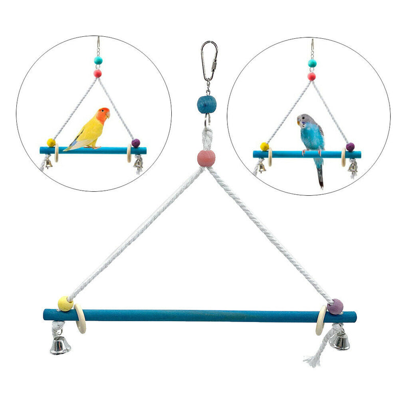 Handmade Birds Swing Parrots Perch Medium Birds Finches Budgie Parakeet