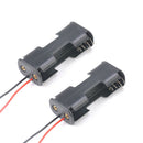 2Pcs Wire Leads Battery Holder Cell Case Box For 2X Series AA Batteries 3V New
