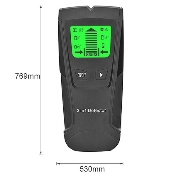 3 In 1 Metal Detector Find Metal Wood Studs Ac Voltage Live Wire Detect Wal S4M6